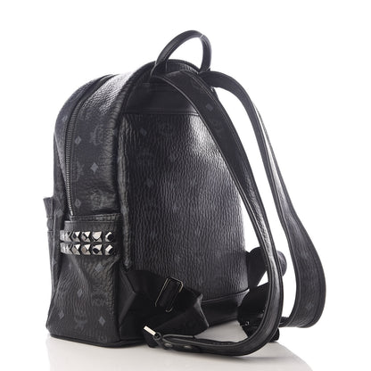 MCM Visetos Small Side Stud Stark Backpack Black 2 of 9