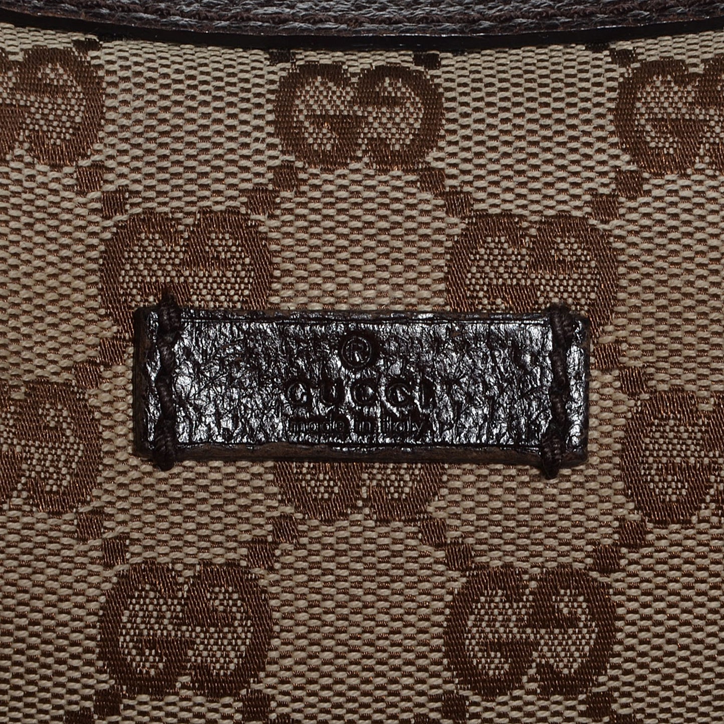 Monogram Medium Half Moon Hobo Dark Brown