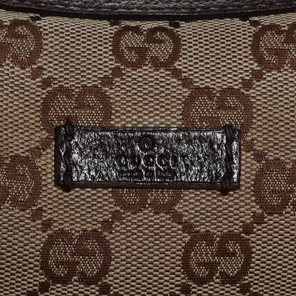 Gucci Monogram Medium Half Moon Hobo Dark Brown 8 of 8