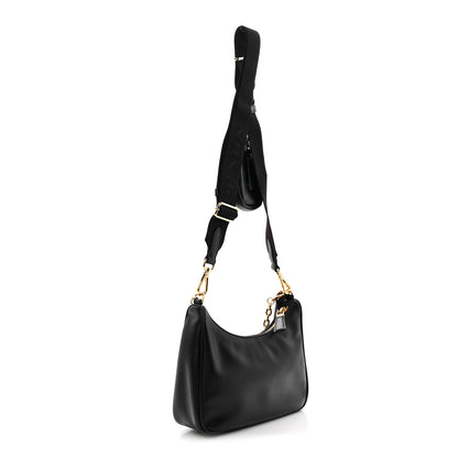 Prada Vitello Re-Edition 2005 Shoulder Bag Black 3 of 11