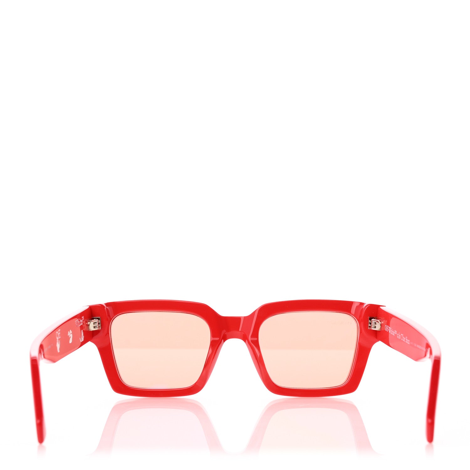 Off-White Acetate Arrows Sunglasses Red 8 of 9