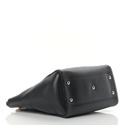 Gucci Pebbled Calfskin Small Soho Top Handle Bag Black 3 of 14