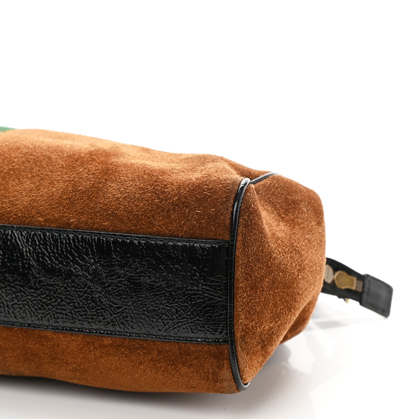 Suede Ophidia Medium Re(Belle) Top Handle Bag Nocciola Black