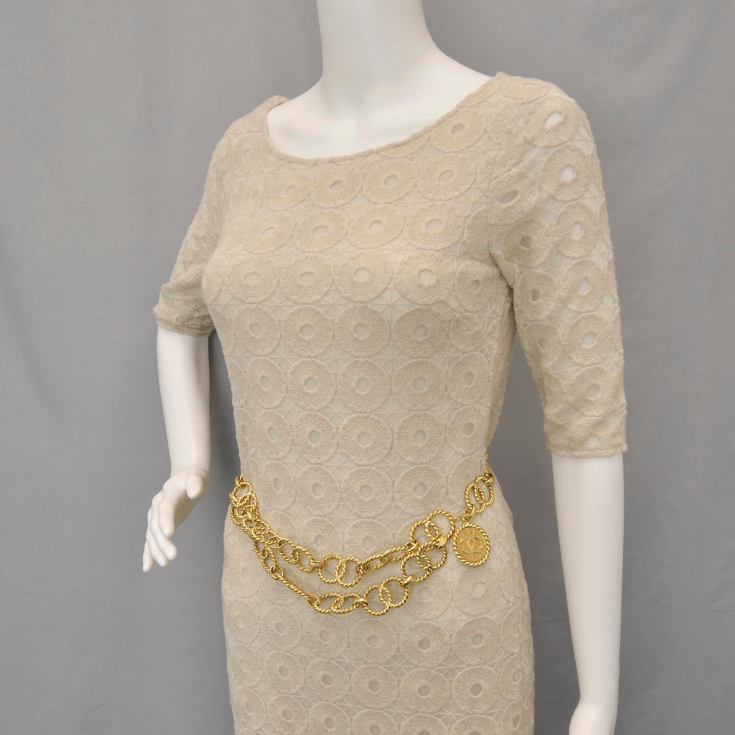 Chanel Chain CC Medallion Belt Gold 2 of 5