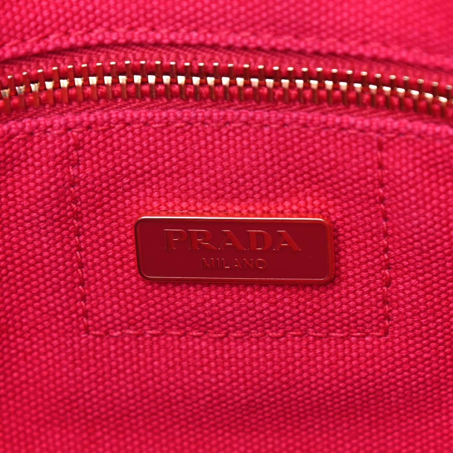 Canapa Logo Shopping Tote Rosso