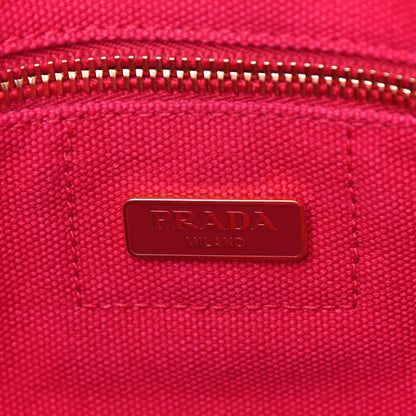 Prada Canapa Logo Shopping Tote Rosso 5 of 10