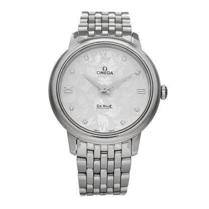 Omega Stainless Steel Diamond 33mm De Ville Prestige Butterfly Quartz Watch 424.10.33.60.52.001 1 of 4