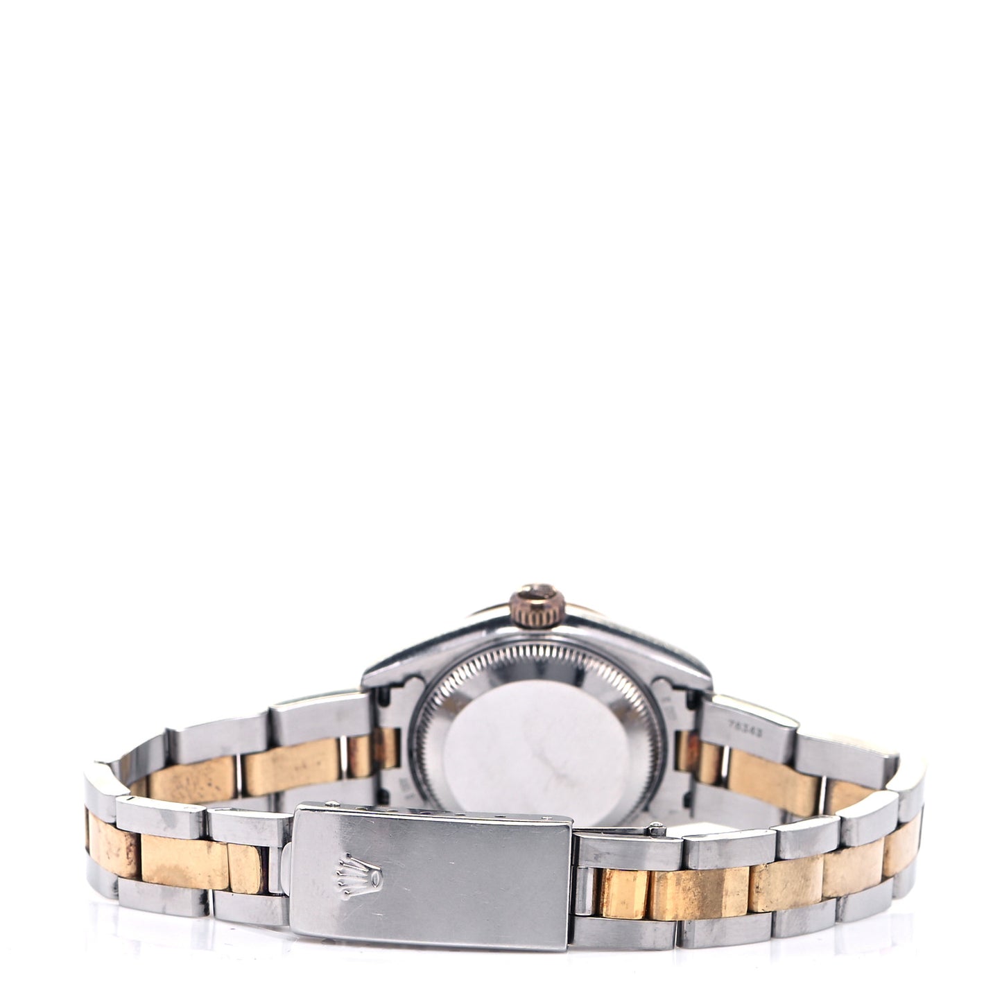 Stainless Steel 18K Yellow Gold Diamond 26mm Oyster Perpetual Datejust Watch Black 69176
