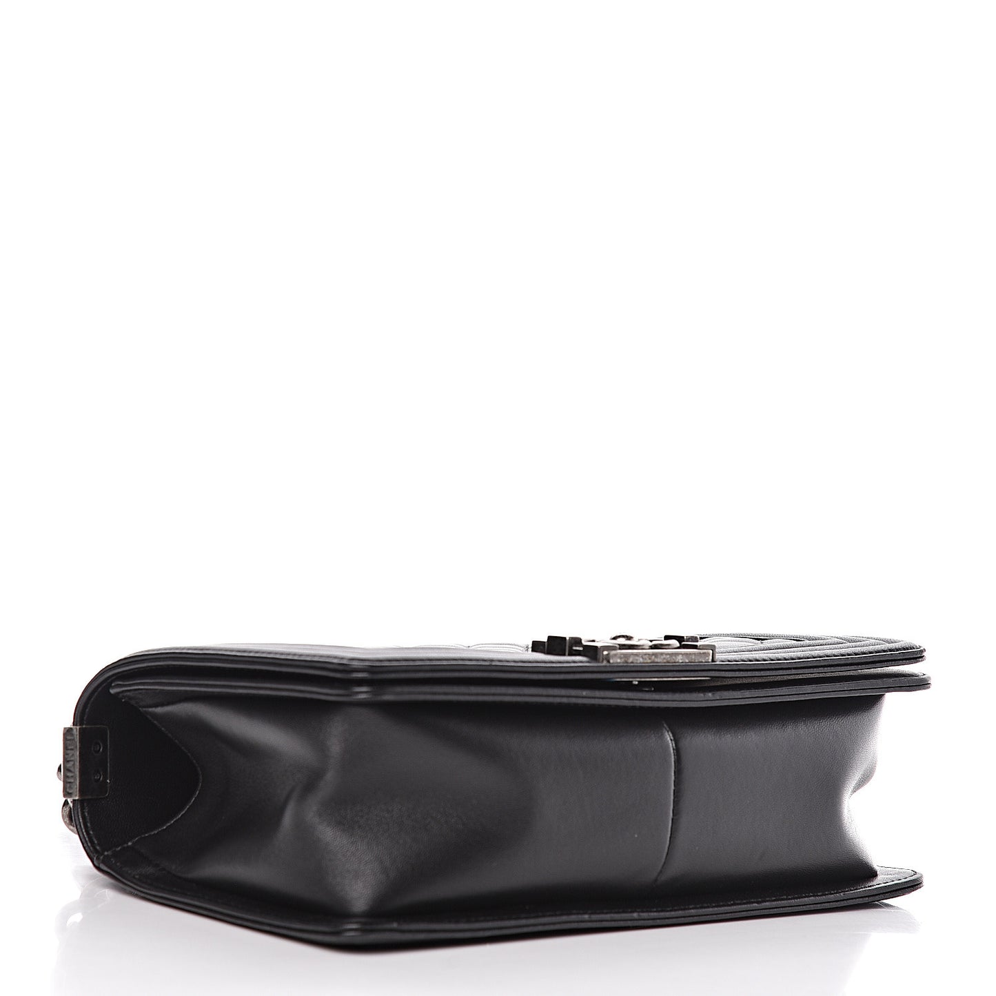 Lambskin Quilted Medium Boy Flap Black