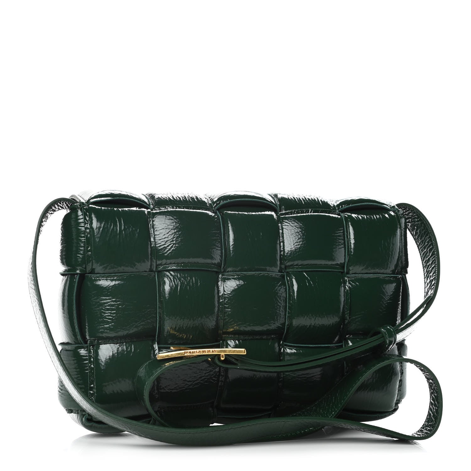 Bottega Veneta Textured Deerskin Maxi Intrecciato Padded Cassette Crossbody Bag Raintree 3 of 11