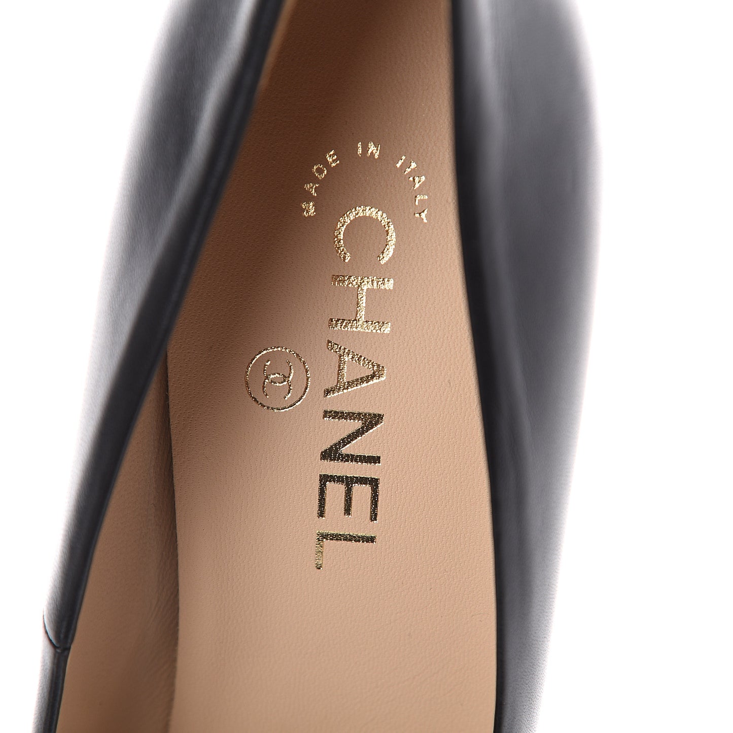 Lambskin CC Pumps 42 Black