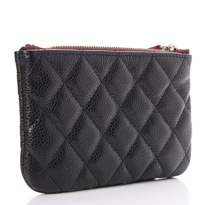 Chanel Caviar Quilted Small Cosmetic Case Black 3 of 8