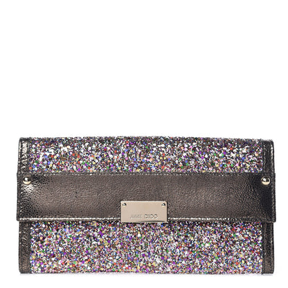 Jimmy Choo Glitter Reese Clutch Wallet Multicolor 1 of 14