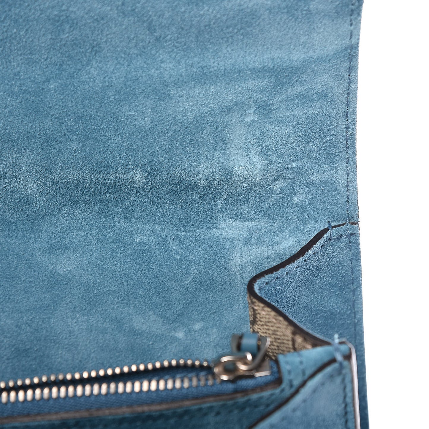 GG Supreme Monogram Angry Cat Embroidered Medium Dionysus Shoulder Bag Beige Ultramarine