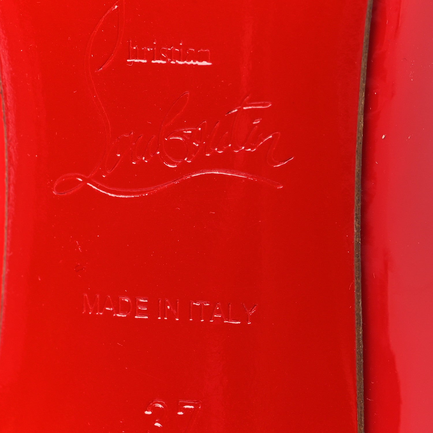 Christian Louboutin Patent Pigalle Follies 100 Pumps 37 Pavot 7 of 9