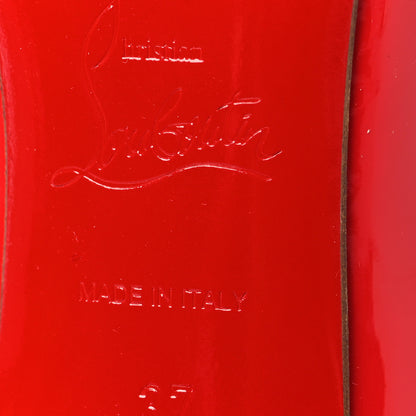 Christian Louboutin Patent Pigalle Follies 100 Pumps 37 Pavot 7 of 9