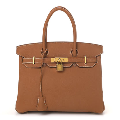 Hermes Togo Birkin 30 Gold 1 of 9