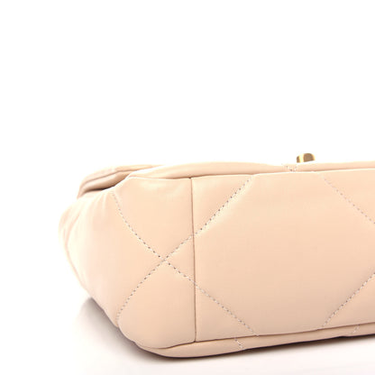 Chanel Lambskin Quilted Medium Chanel 19 Flap Beige 8 of 10