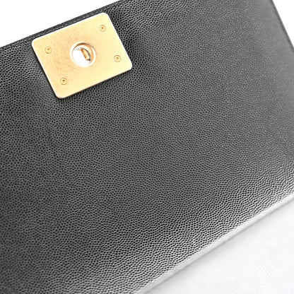 Chanel Caviar Quilted Medium Boy Flap Black 13 of 13