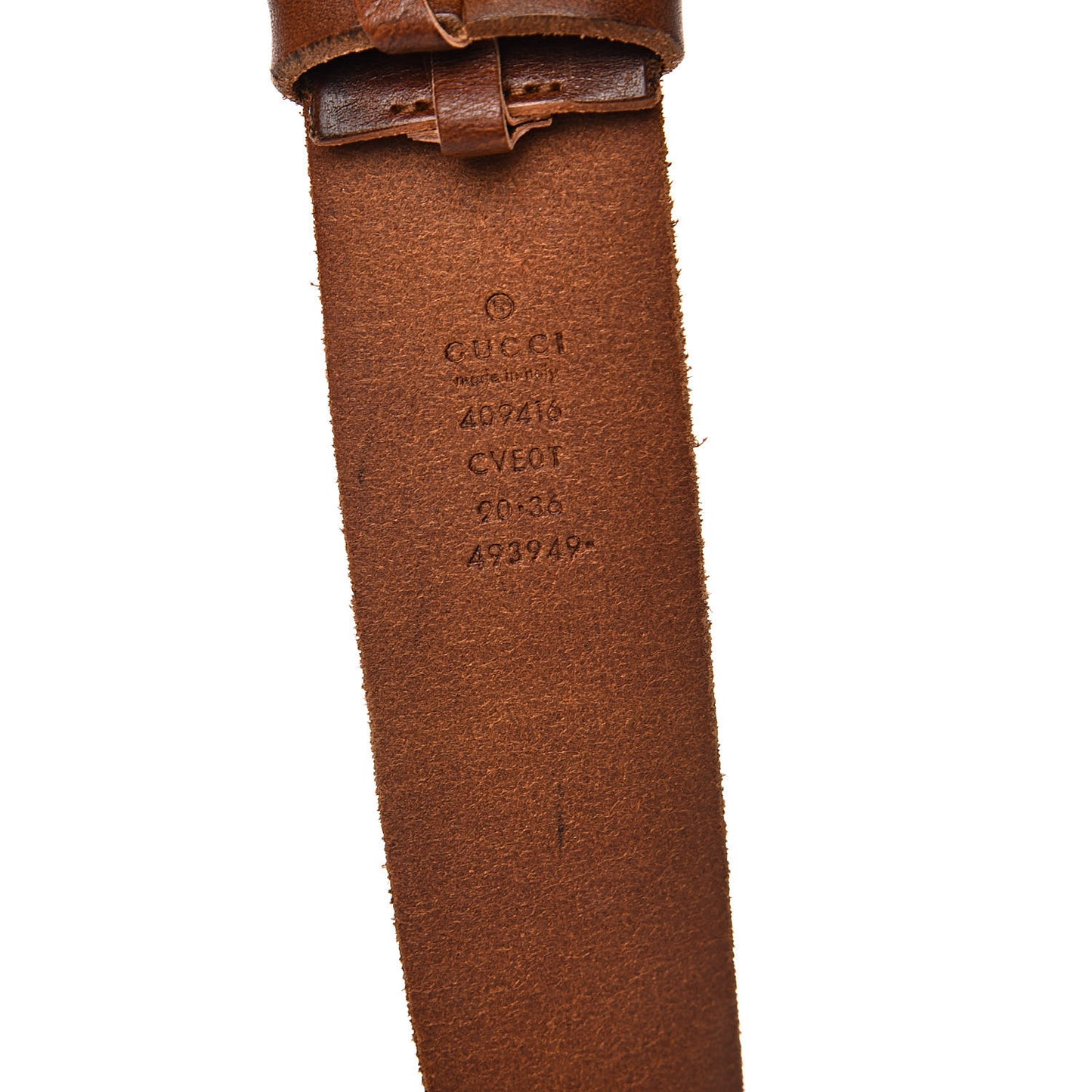 Faded Calfskin Double G 40mm Belt 90 36 Cuir