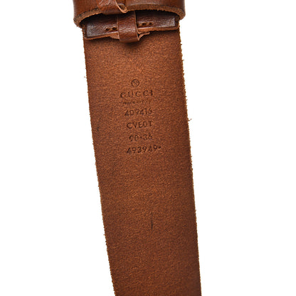 Gucci Faded Calfskin Double G 40mm Belt 90 36 Cuir 6 of 8