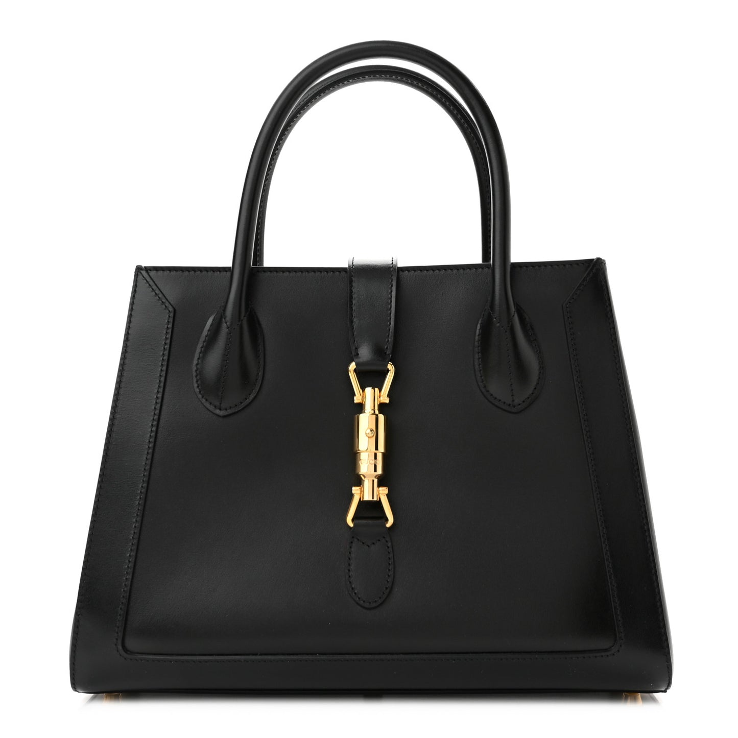 Boarded Plutone Calfskin Medium Jackie 1961 Tote Black