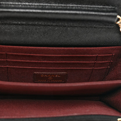 Chanel Caviar Quilted Mini Wallet On Chain WOC Black 5 of 8