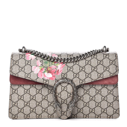 Gucci GG Supreme Monogram Blooms Small Dionysus Shoulder Bag Beige Multicolor Dry Rose 1 of 11