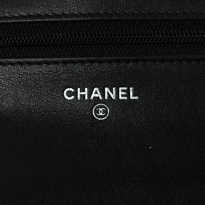 Chanel Caviar Sevruga Wallet on Chain WOC Black 6 of 14