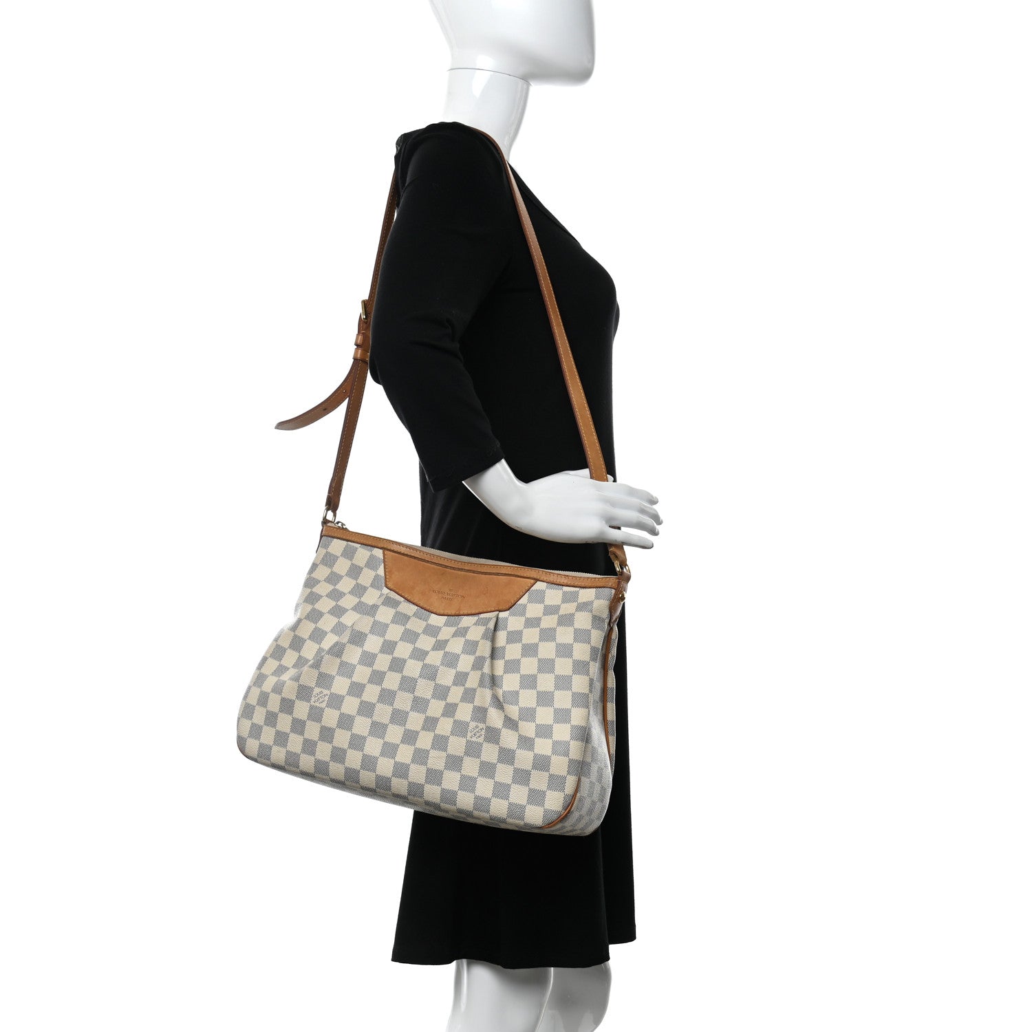 Louis Vuitton Damier Azur Siracusa MM 2 of 14