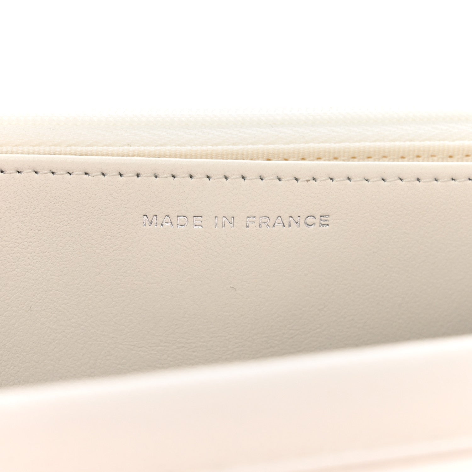 Chanel Caviar Quilted Wallet On Chain WOC White 8 of 12