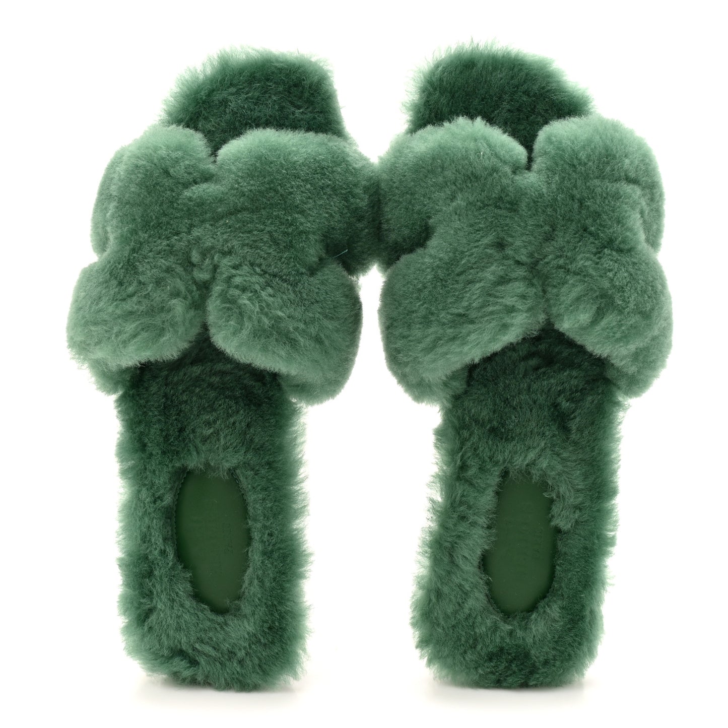 Woolskin Oran Sandals 36 Vert Anglais