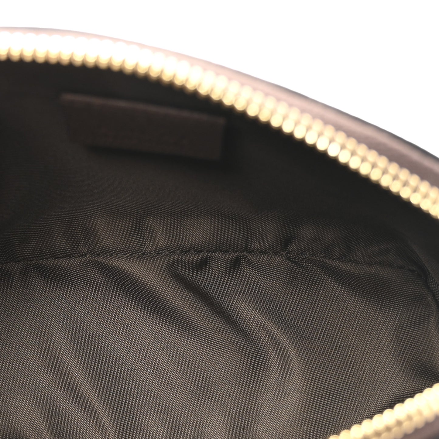 GG Supreme Monogram Textured Calfskin Web Medium Ophidia Cosmetic Case Beige Ebony New Acero