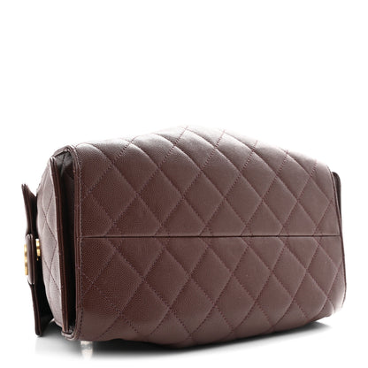 Chanel Caviar Quilted Small Chanel 25 Handbag Burgundy 4 of 11