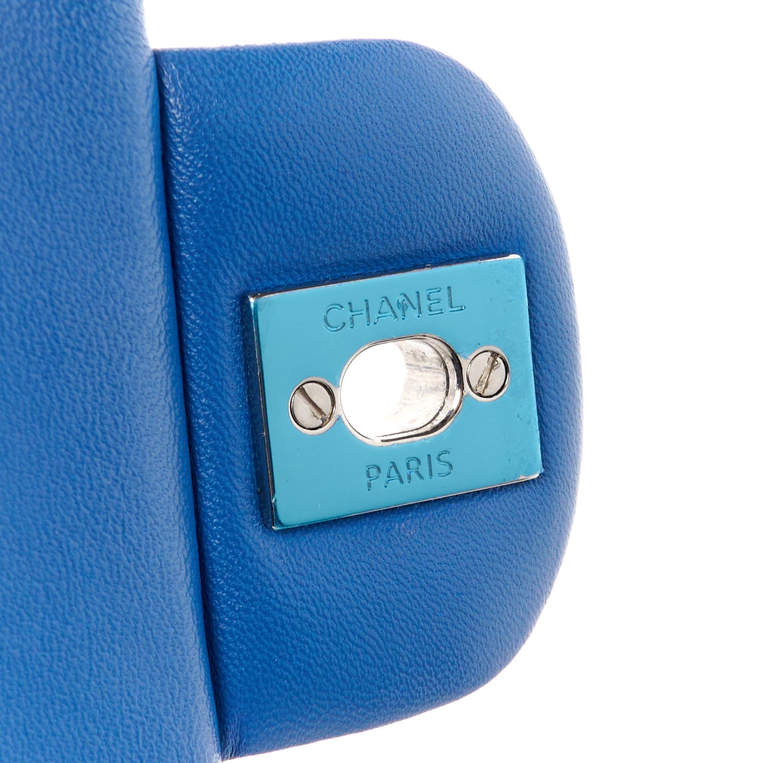 Chanel Lambskin Quilted Mini Square Flap Blue 7 of 11