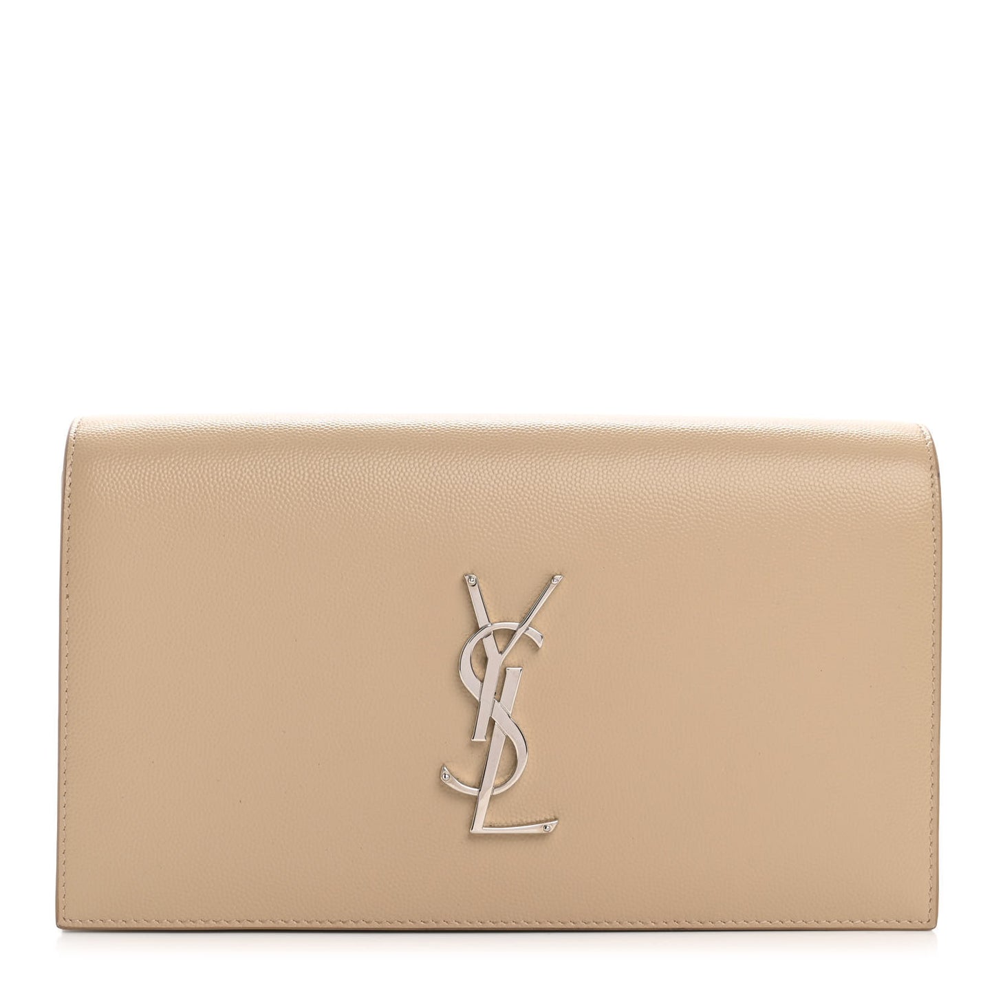Grain De Poudre Classic Kate Monogram Clutch Nude Powder