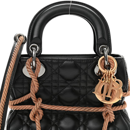 Christian Dior Lambskin Cannage Mini Morgane Tschiember Lady Dior Black 7 of 10