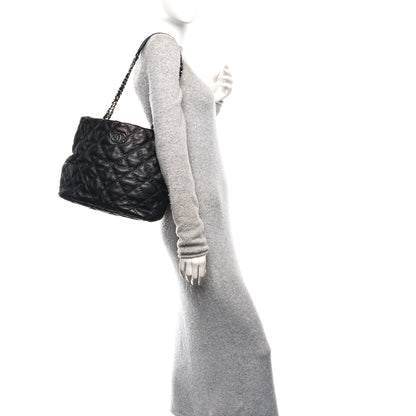 Chanel Calfskin Contrast Stitch Tote Black 2 of 10