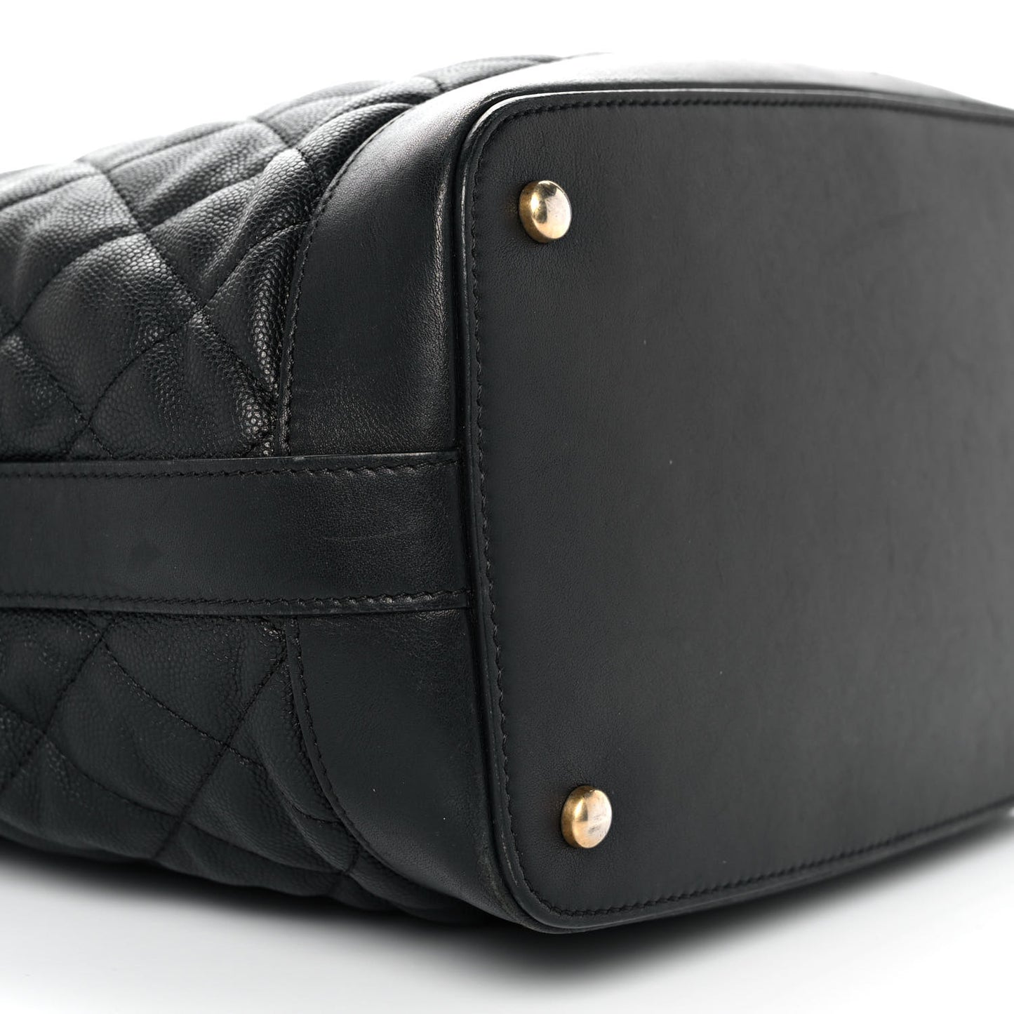 Caviar Lambskin Quilted Casual Style Hobo Black