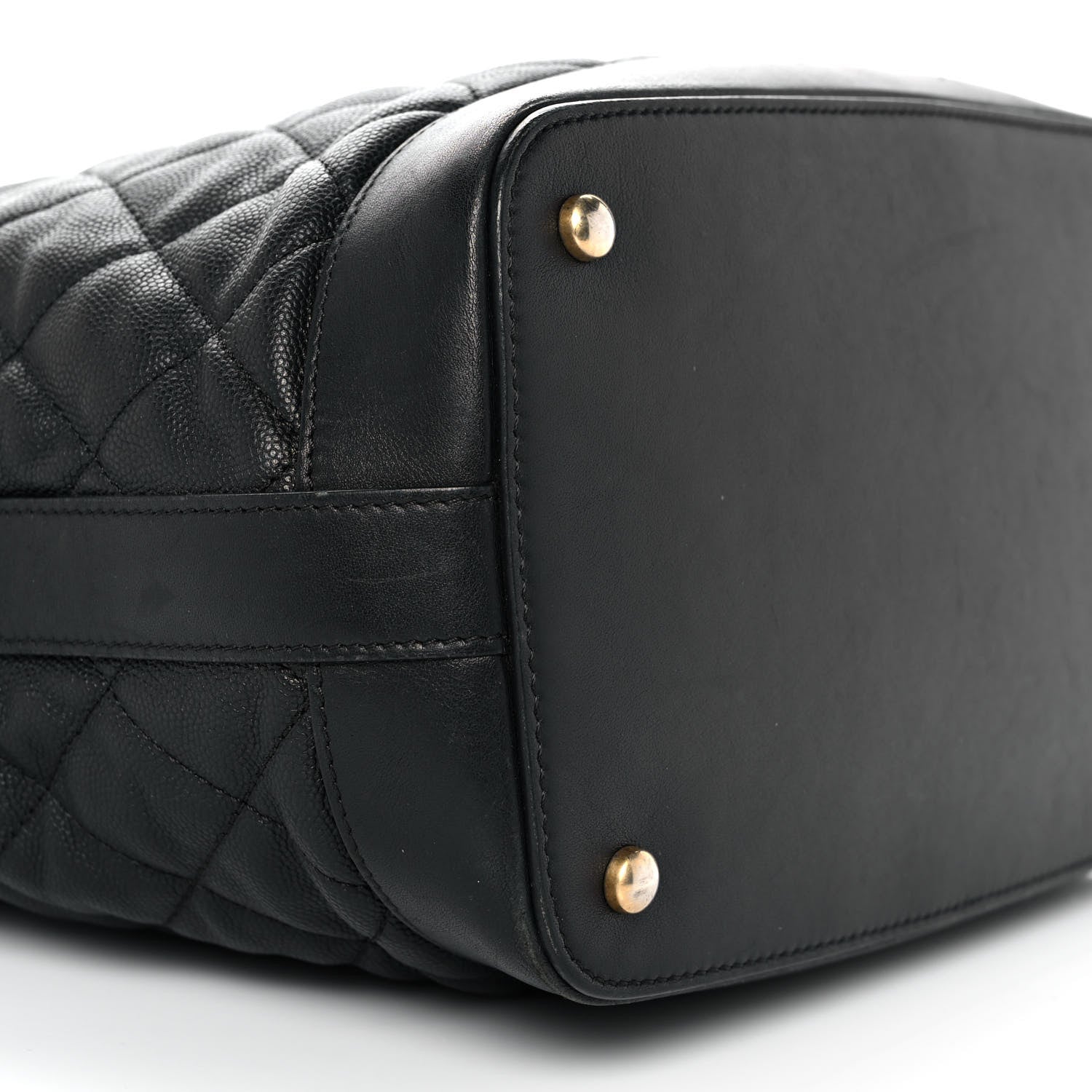 Chanel Caviar Lambskin Quilted Casual Style Hobo Black 7 of 10