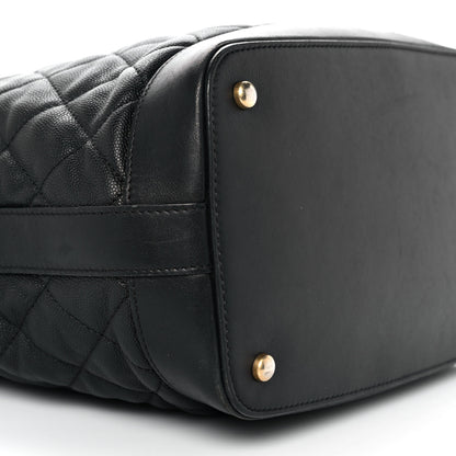 Chanel Caviar Lambskin Quilted Casual Style Hobo Black 7 of 10