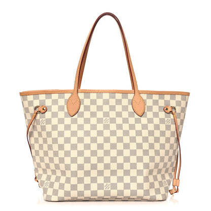 Louis Vuitton Damier Azur Neo Neverfull MM Rose Ballerine 1 of 10