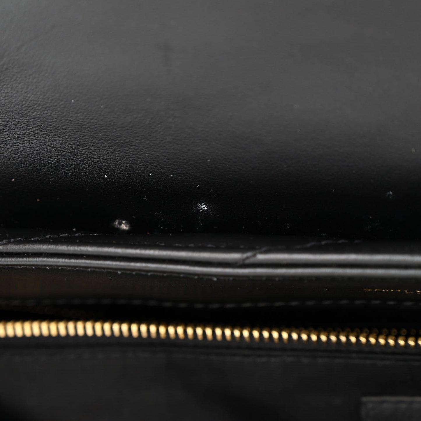Calfskin Y Quilted Monogram Large Loulou Chain Satchel Black