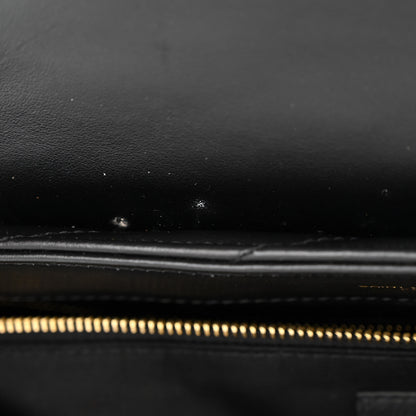 Saint Laurent Calfskin Y Quilted Monogram Large Loulou Chain Satchel Black 7 of 13