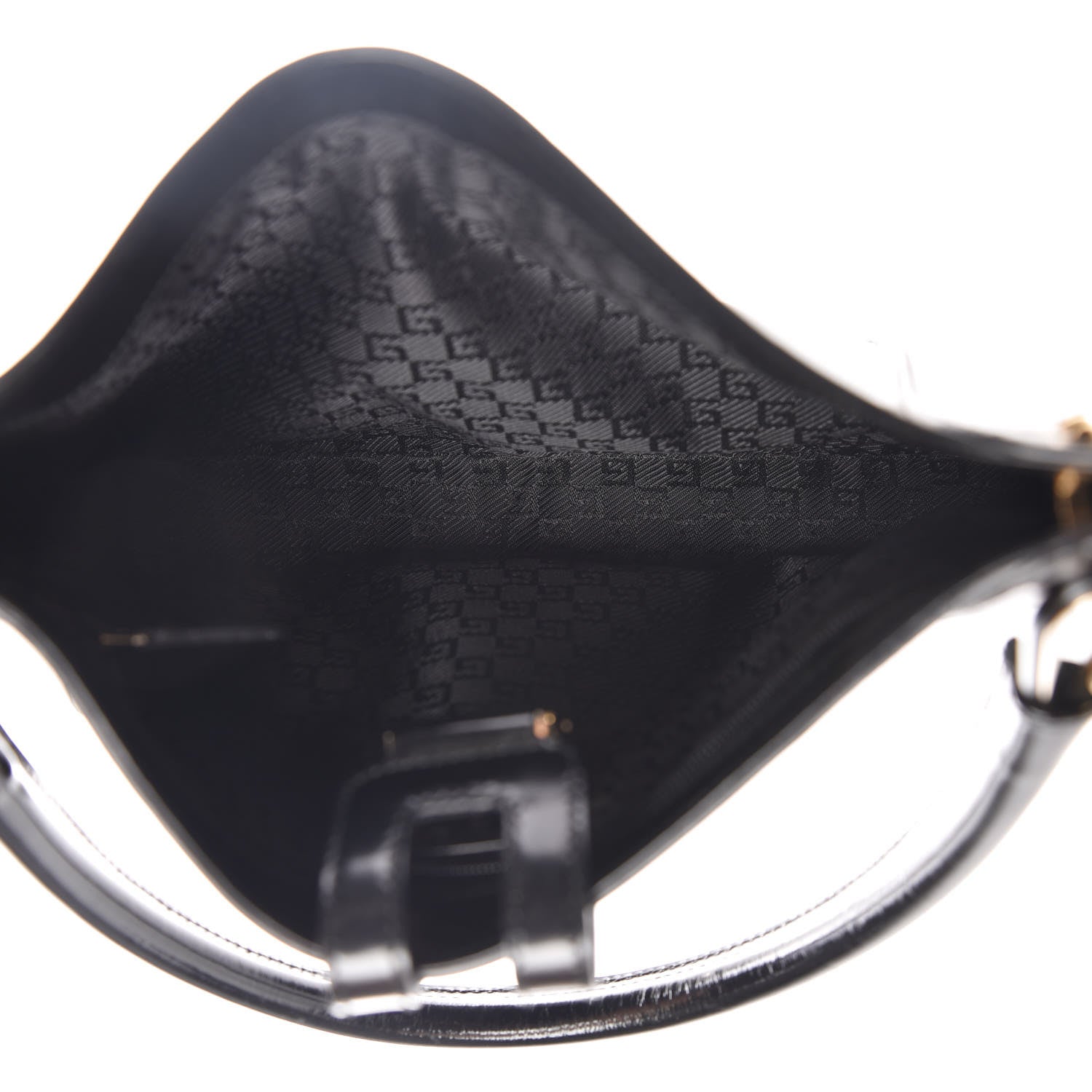 Gucci Polished Calfskin Small Hobo Black 5 of 12
