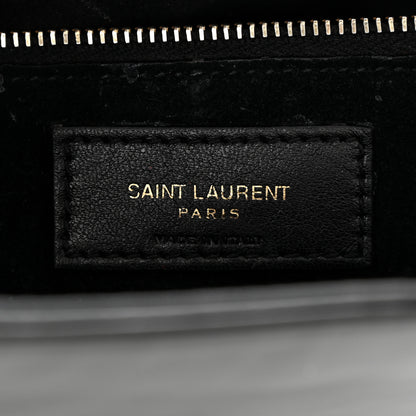 Saint Laurent Patent Le 5 A 7 Hobo Black 6 of 12