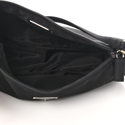 Prada Tessuto Nylon Pochette Bag Black 4 of 10