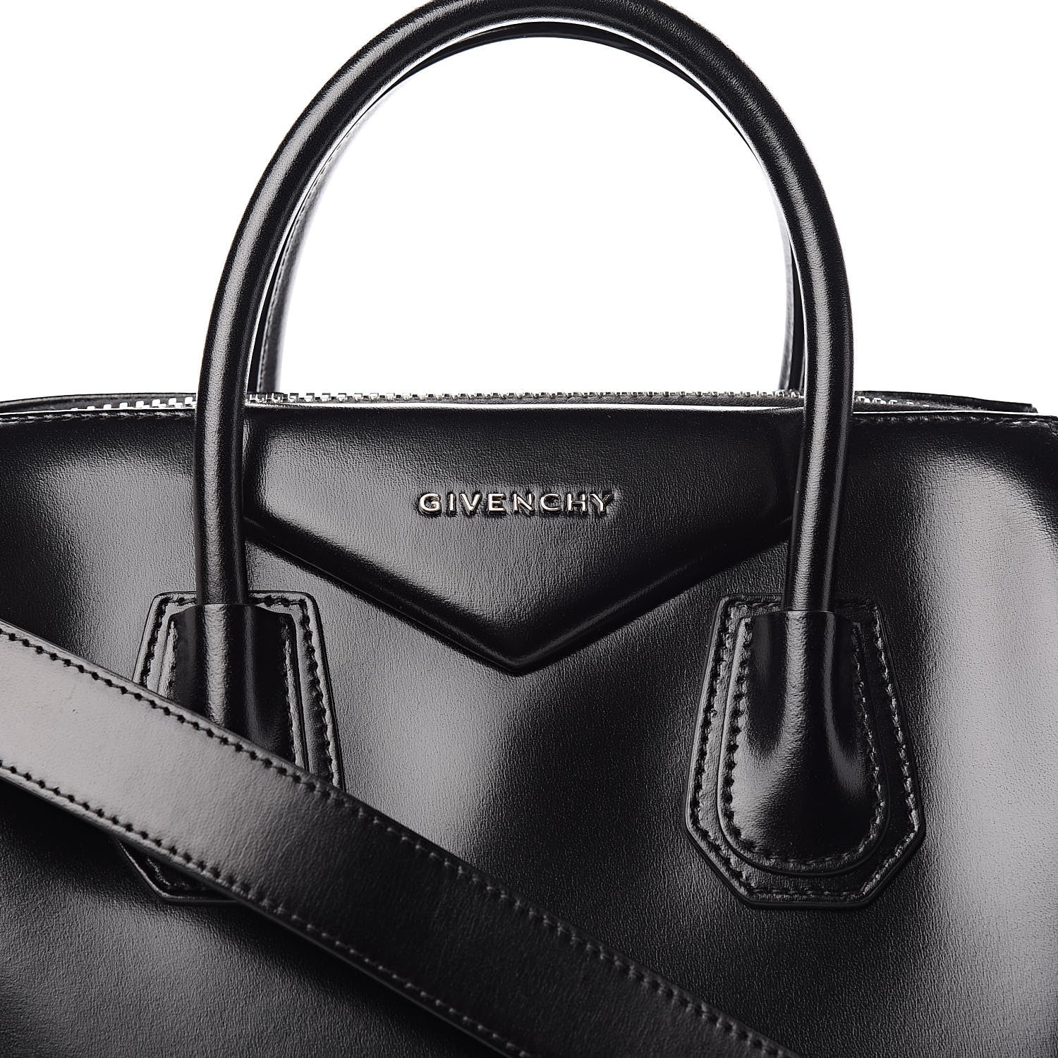 Givenchy Shiny Lord Calfskin Medium Antigona Black 10 of 10