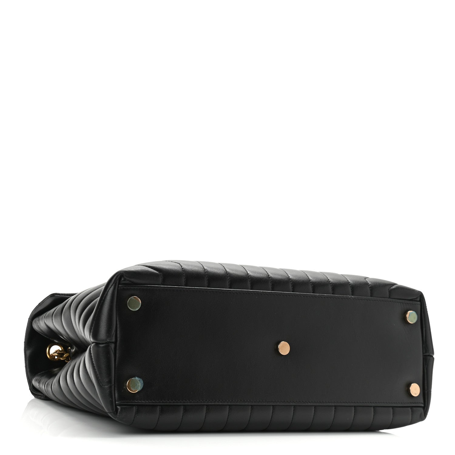 Saint Laurent Calfskin Y Quilted Monogram Large Loulou Chain Satchel Black 4 of 9
