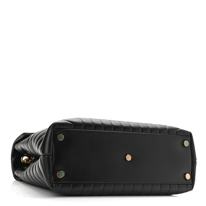 Saint Laurent Calfskin Y Quilted Monogram Large Loulou Chain Satchel Black 4 of 9